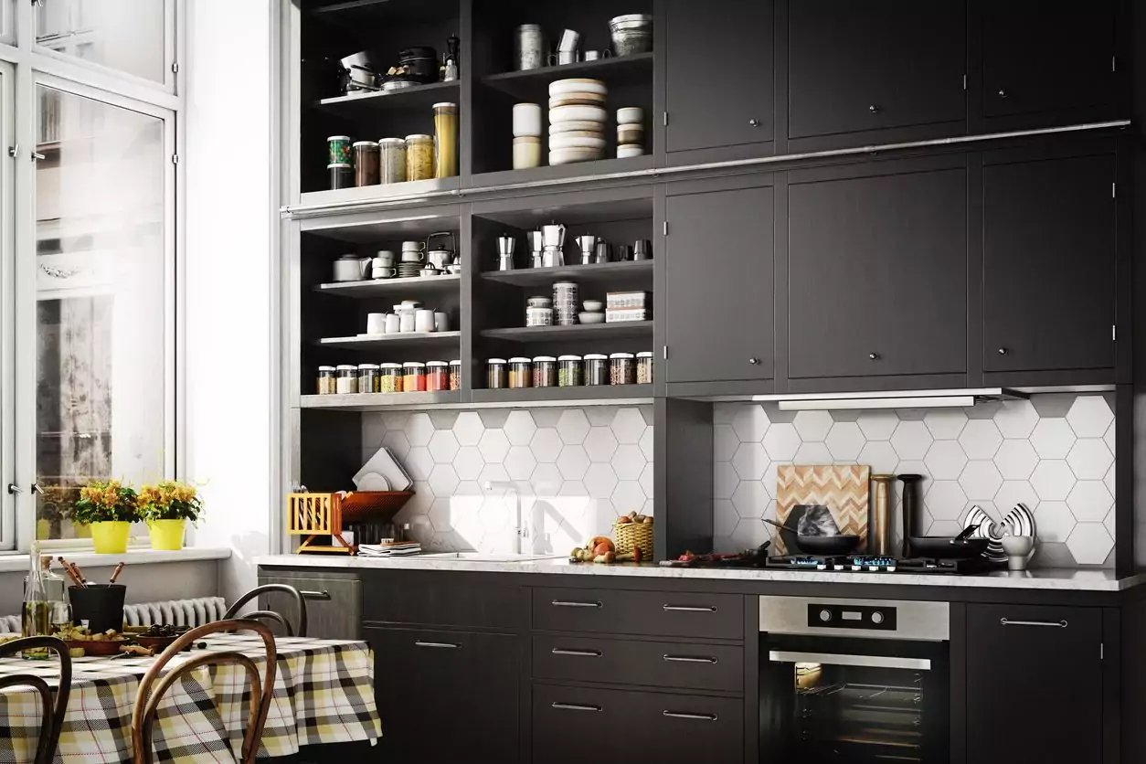 7 of 20 Kitchens With Beautiful Black Cabinets