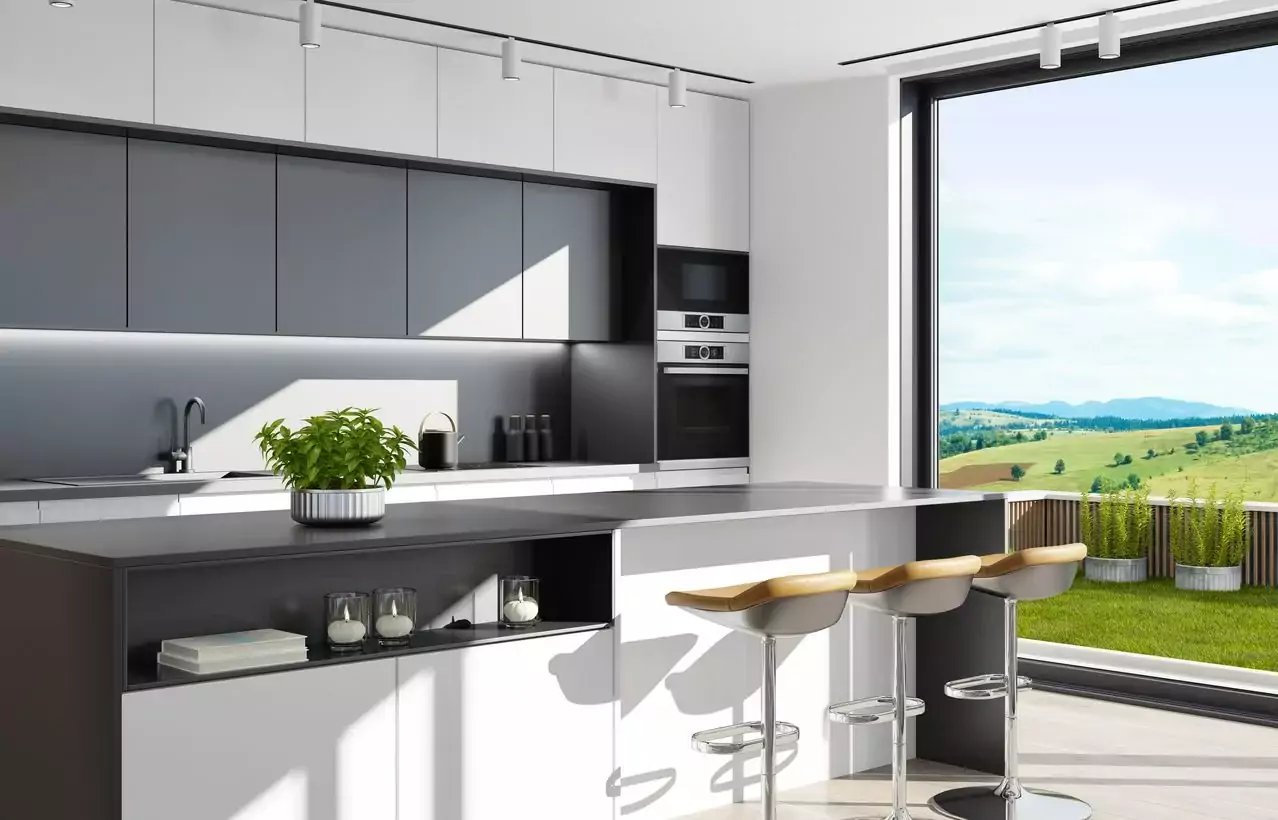 Black and White - Black Kitchen Cabinetry
