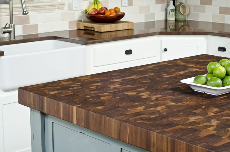 Butcher block countertop