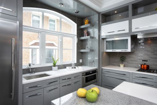Countertops - Gray Kitchen Cabinetry