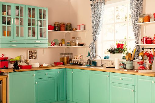 Mint Green Cabinets-The Different Shades of Green Kitchens