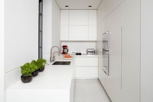 Small Kitchen Design Idea #1- Tall Cabinets
