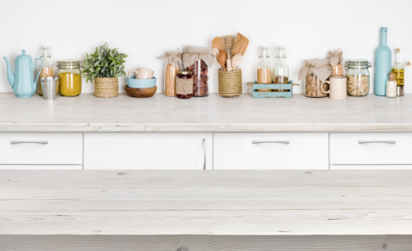 Modern Farmhouse kitchen soft hues