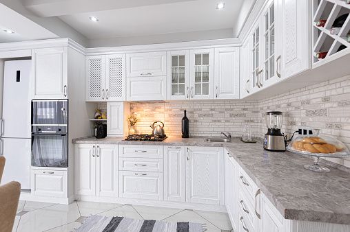 Bring Color to Your Kitchen Cabinets: White- Kitchen Cabinet Designs
