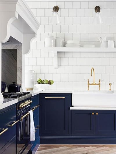 Navy Blue Kitchen Cabinets - Go Ahead And Add These To Your List