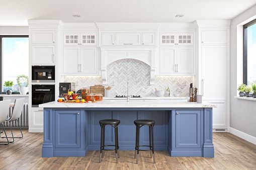 Traditional and Contemporary - Two-Tone Kitchen Cabinets