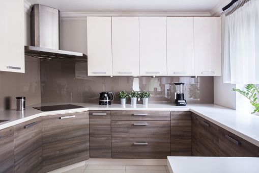 Use Different Textures - Two-Tone Kitchen Cabinets
