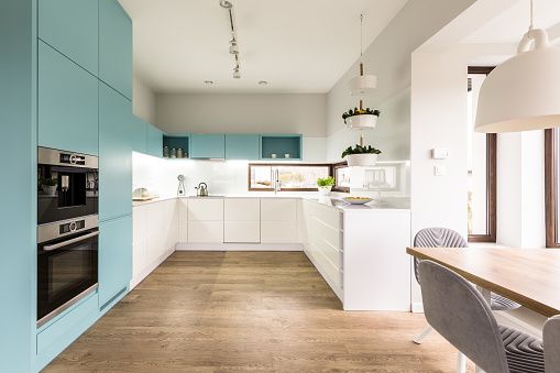 Flooring - Two-Tone Kitchen Cabinets