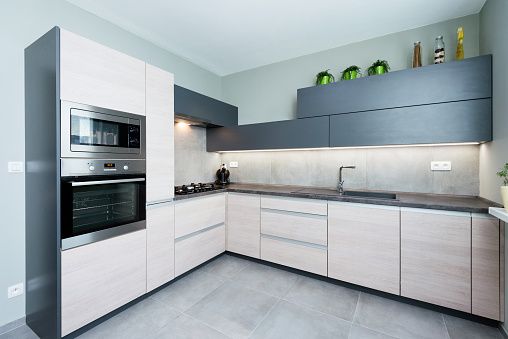Use Different Heights - Two-Tone Kitchen Cabinets