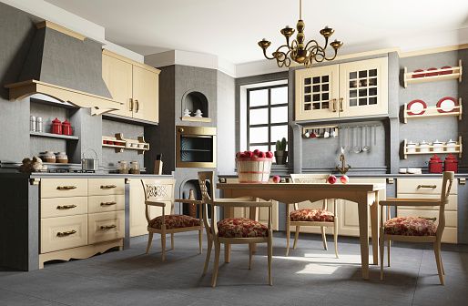 Rustic and Glamorous - Two-Tone Kitchen Cabinetry