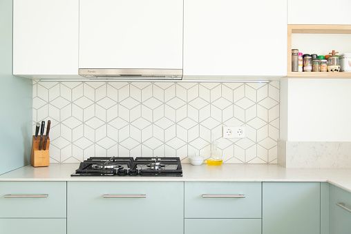 Backsplash - Two-Tone Kitchen Cabinets