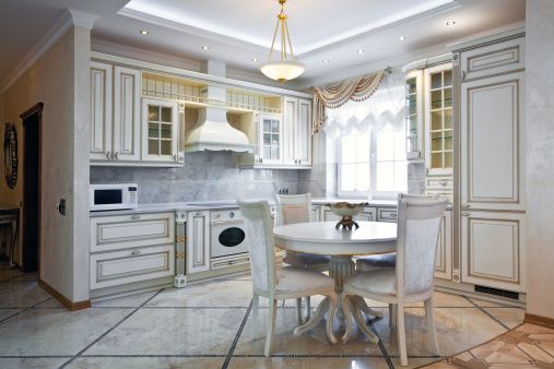 a touch of luxury with gold or silver hardware - White Kitchen Cabinets