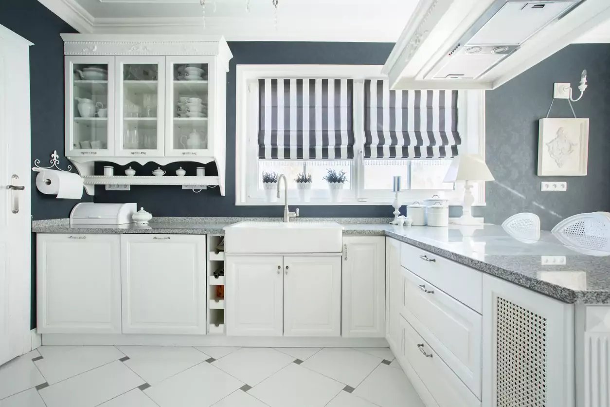 They fit well into any home design- White Kitchen Cabinets