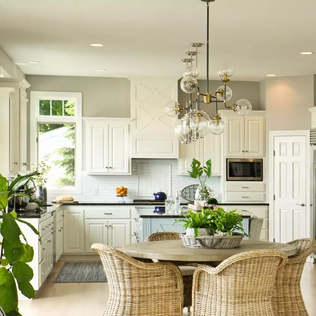 Coastal Kitchen - White Kitchen Cabinets