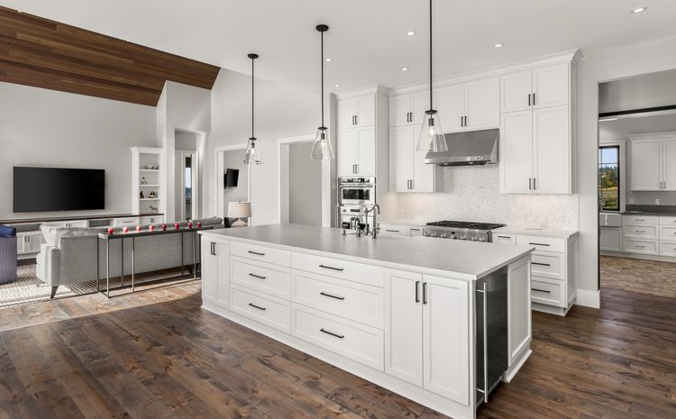 Modern Farmhouse Colors: Bright White Cabinets