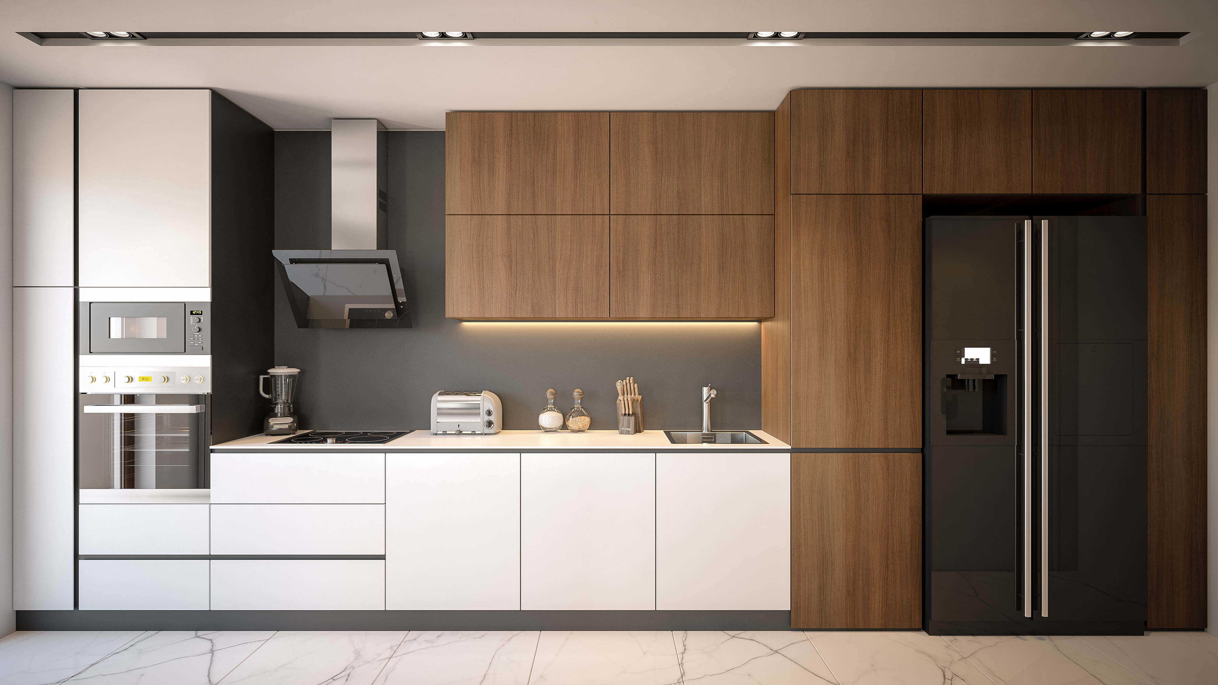 One wall kitchen layouts