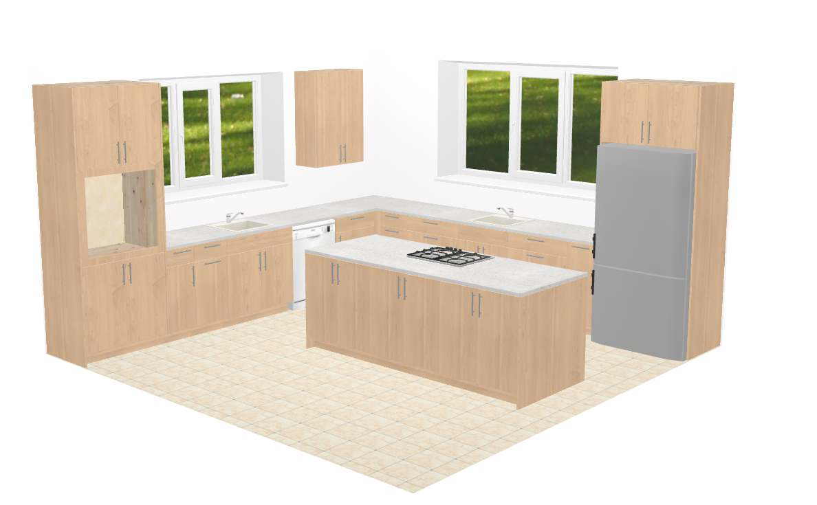 3D kitchen designer - design your dream kitchen in minutes 