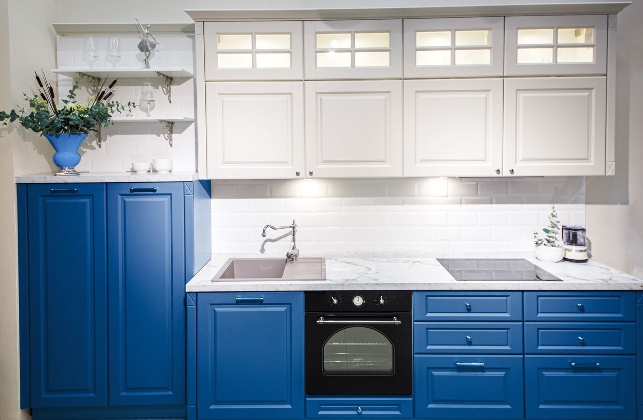 Blue Kitchen Cabinet Ideas For You - Go With Blue Lowers