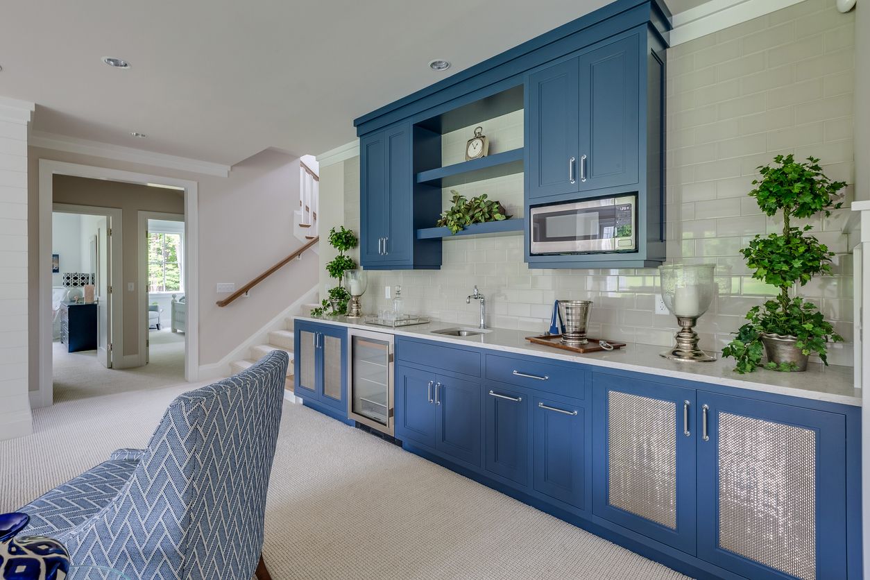 Blue Kitchen Cabinet Ideas For You - Add Some Moodiness
