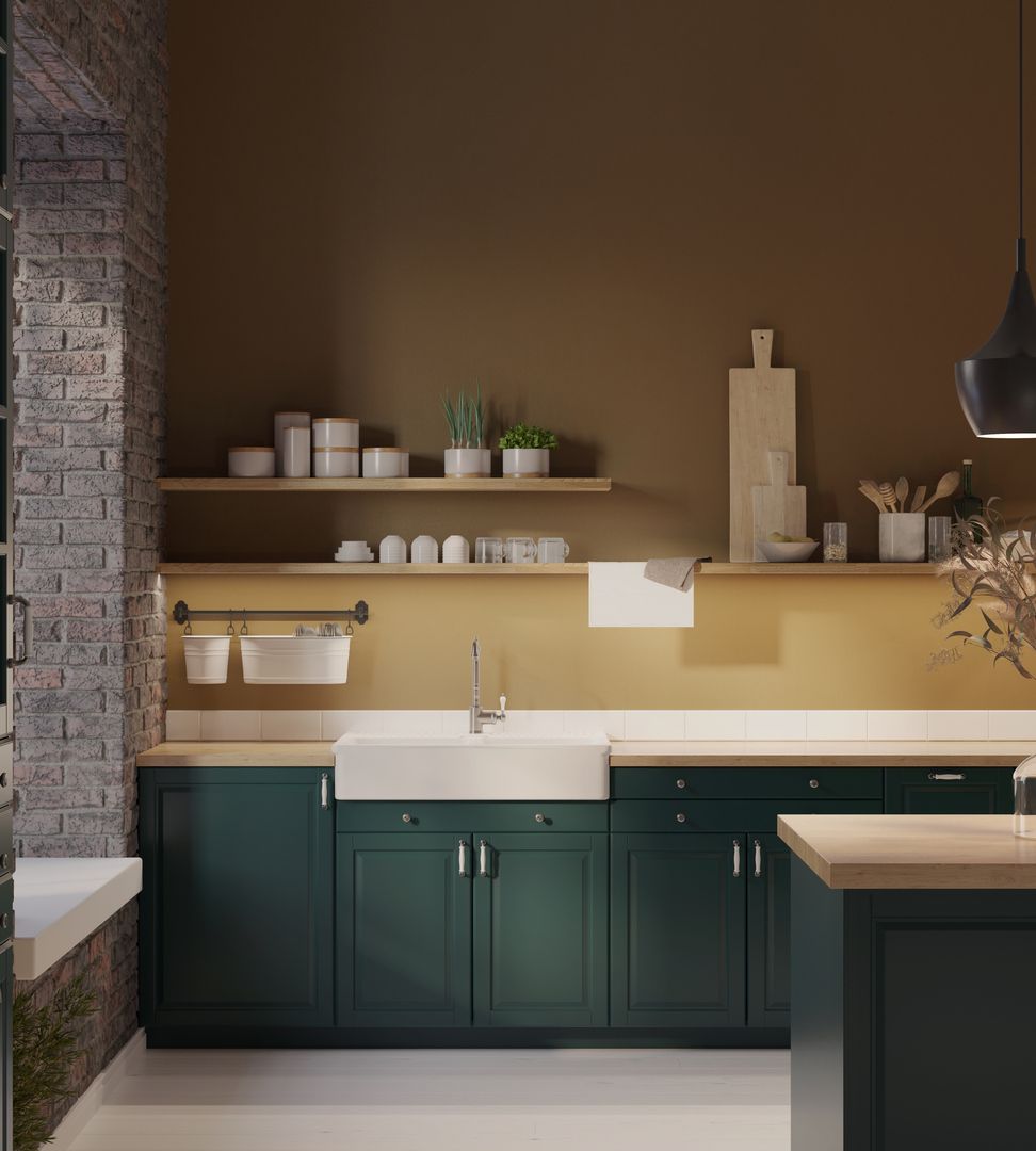 Forest Green Kitchen Cabinets-The Different Shades of Green Kitchens