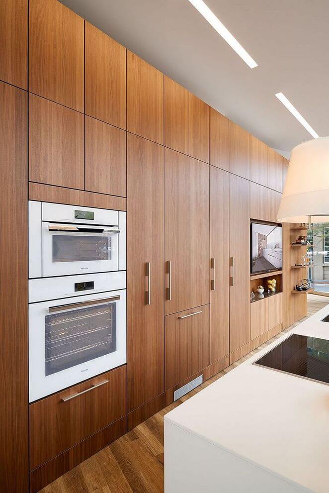 Top 10 Mid-Century Modern Kitchen Ideas - Natural Wood Cabinets