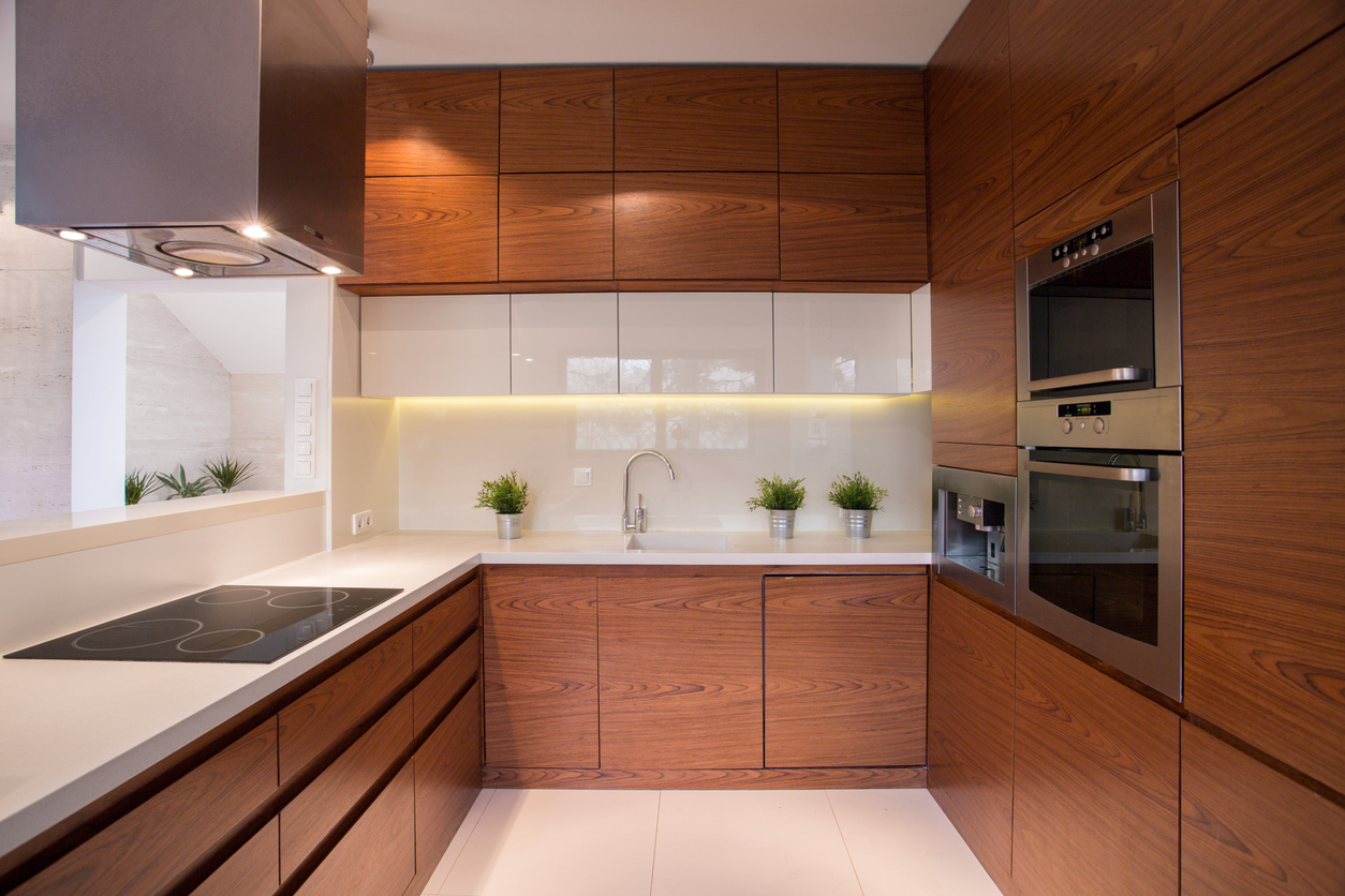 Choose cabinets with clean lines