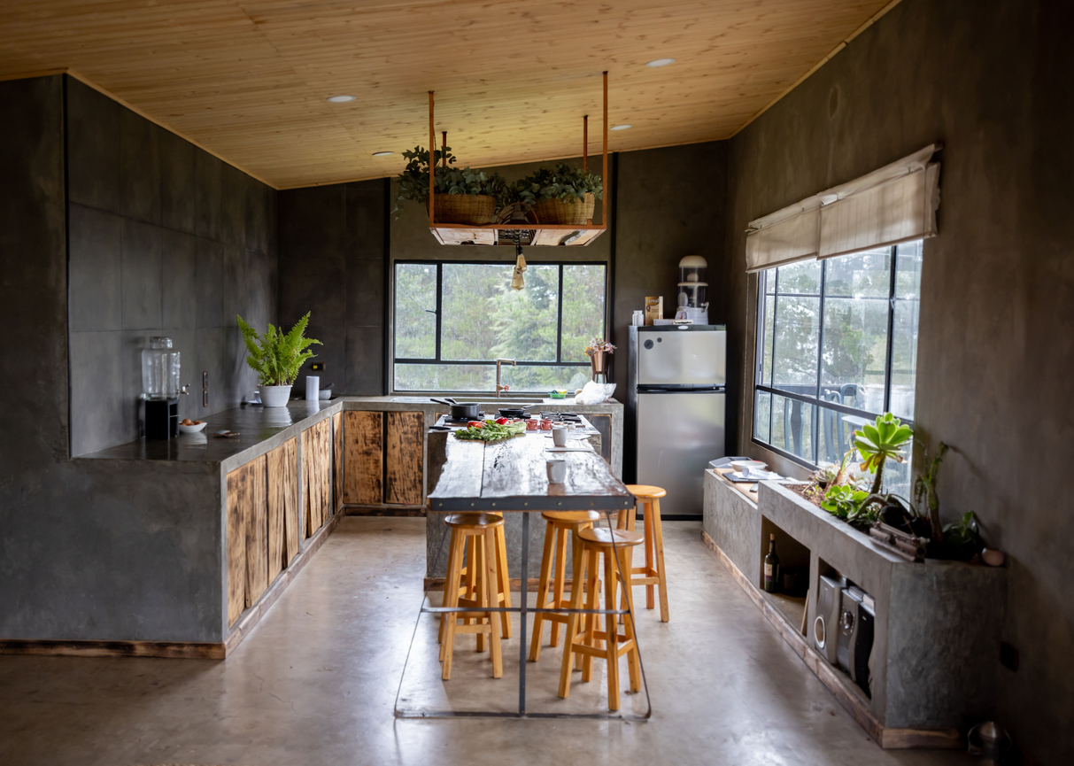 1. The Best of Both Worlds: Rustic Modern Kitchen