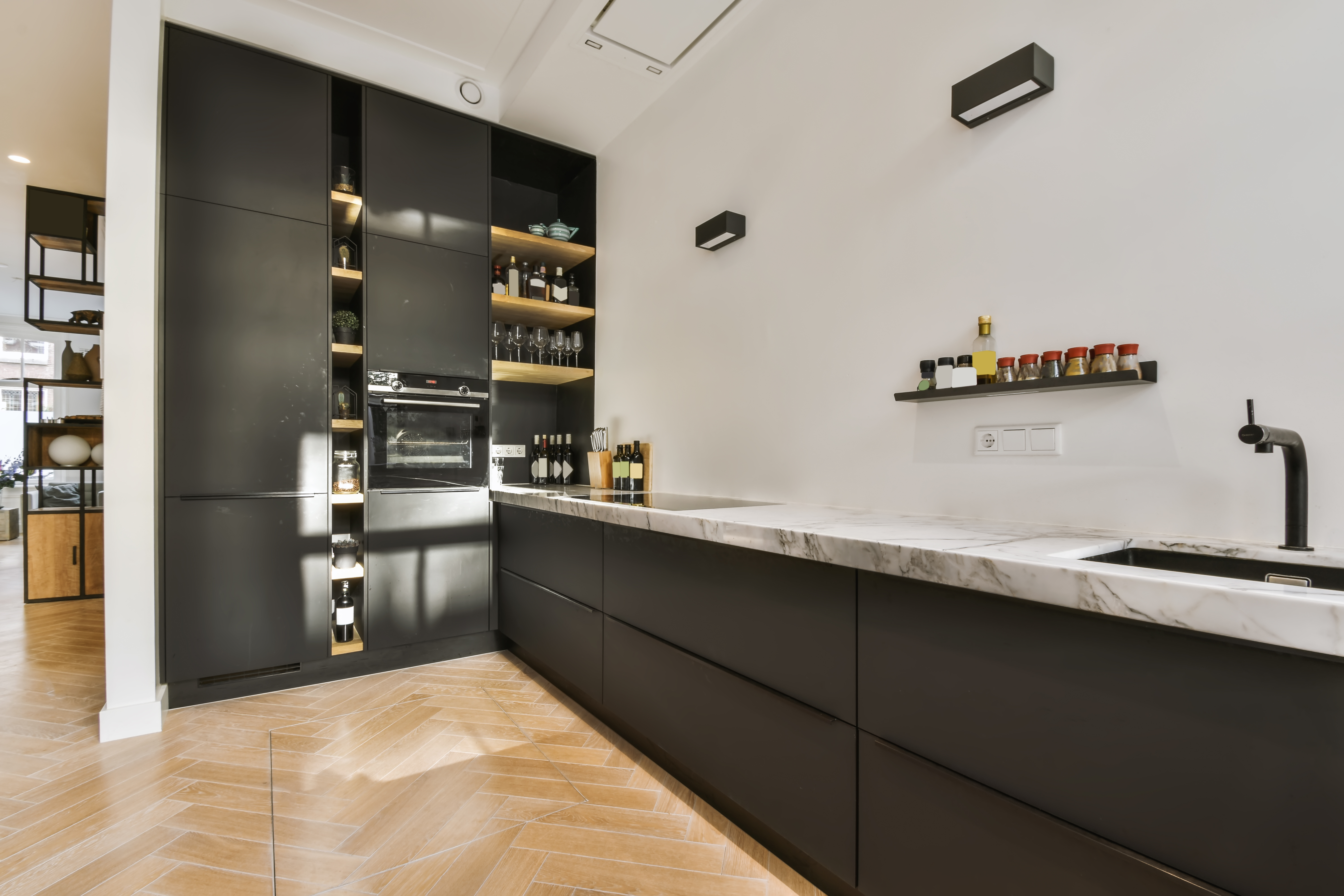 Bring Color to Your Kitchen Cabinets: Black- Kitchen Cabinet Designs