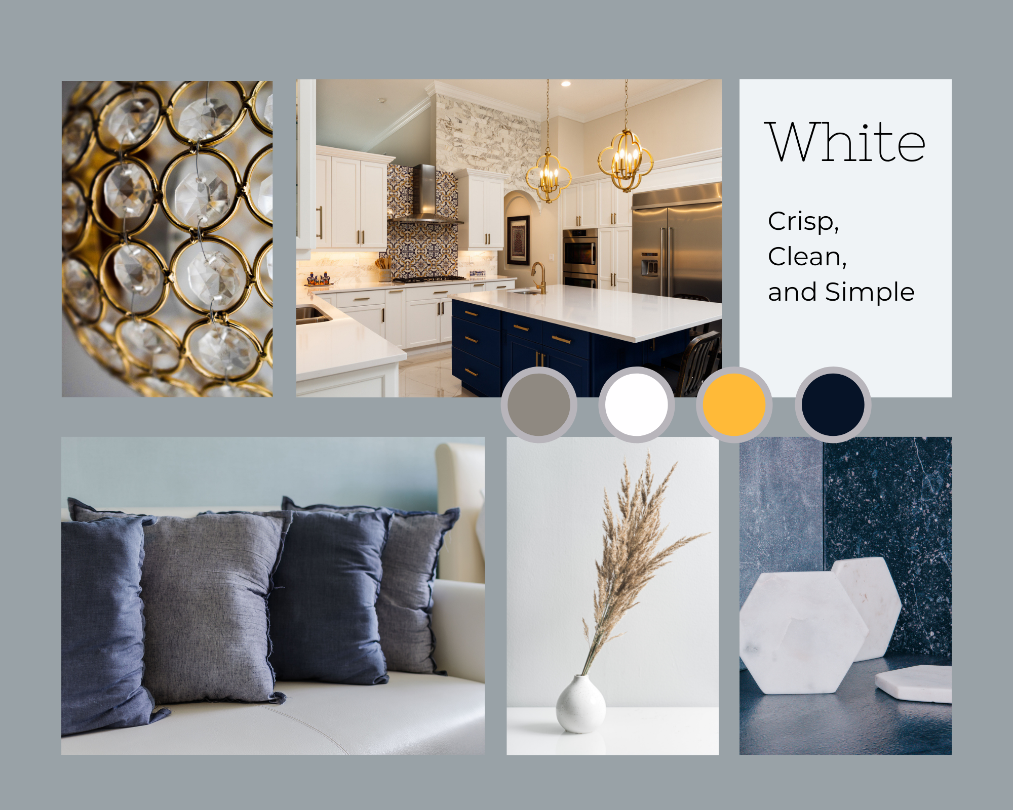White – Crisp, Clean, and Simple