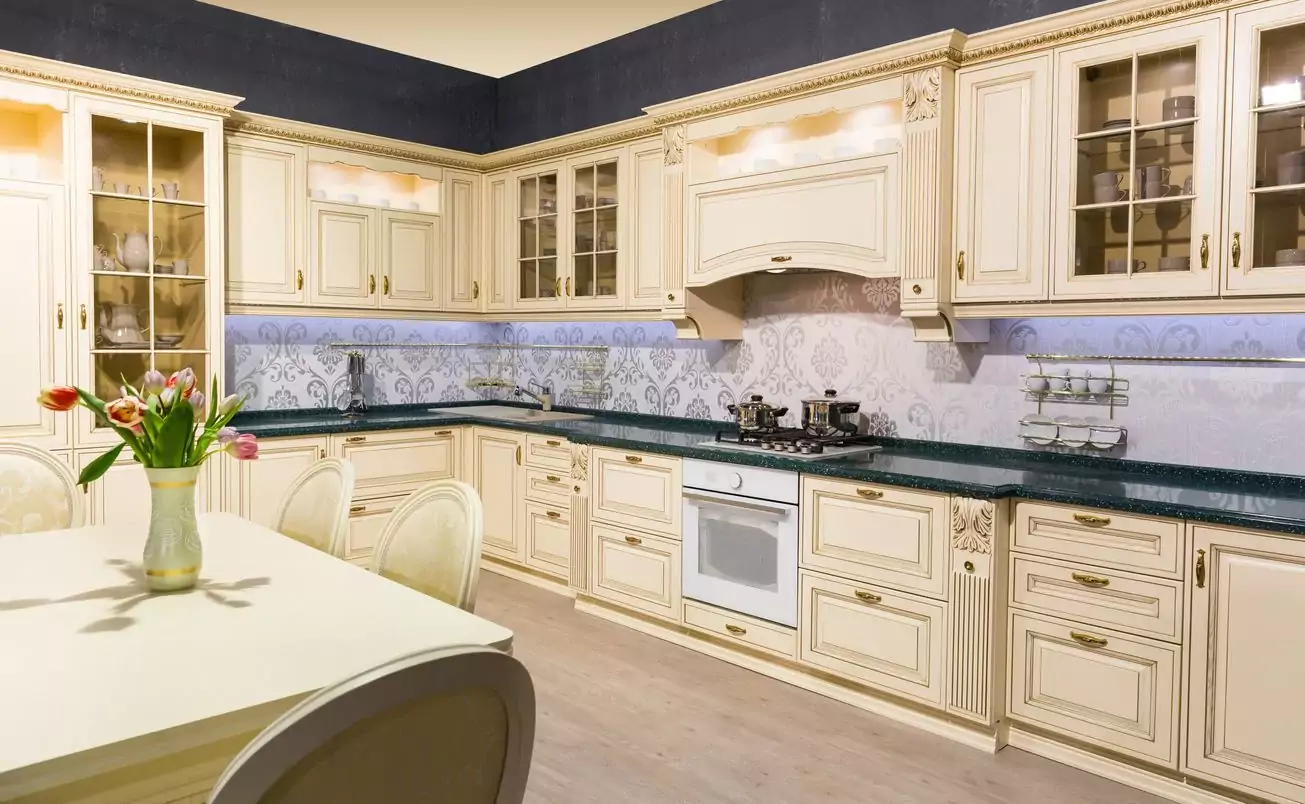 Traditional Kitchen - White Kitchen Cabinets