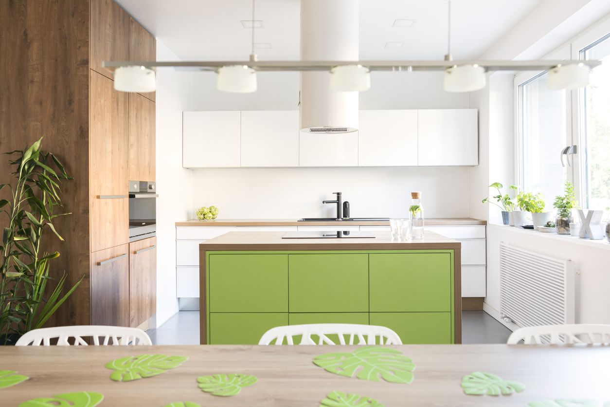 Choose a statement color - Modern Kitchen