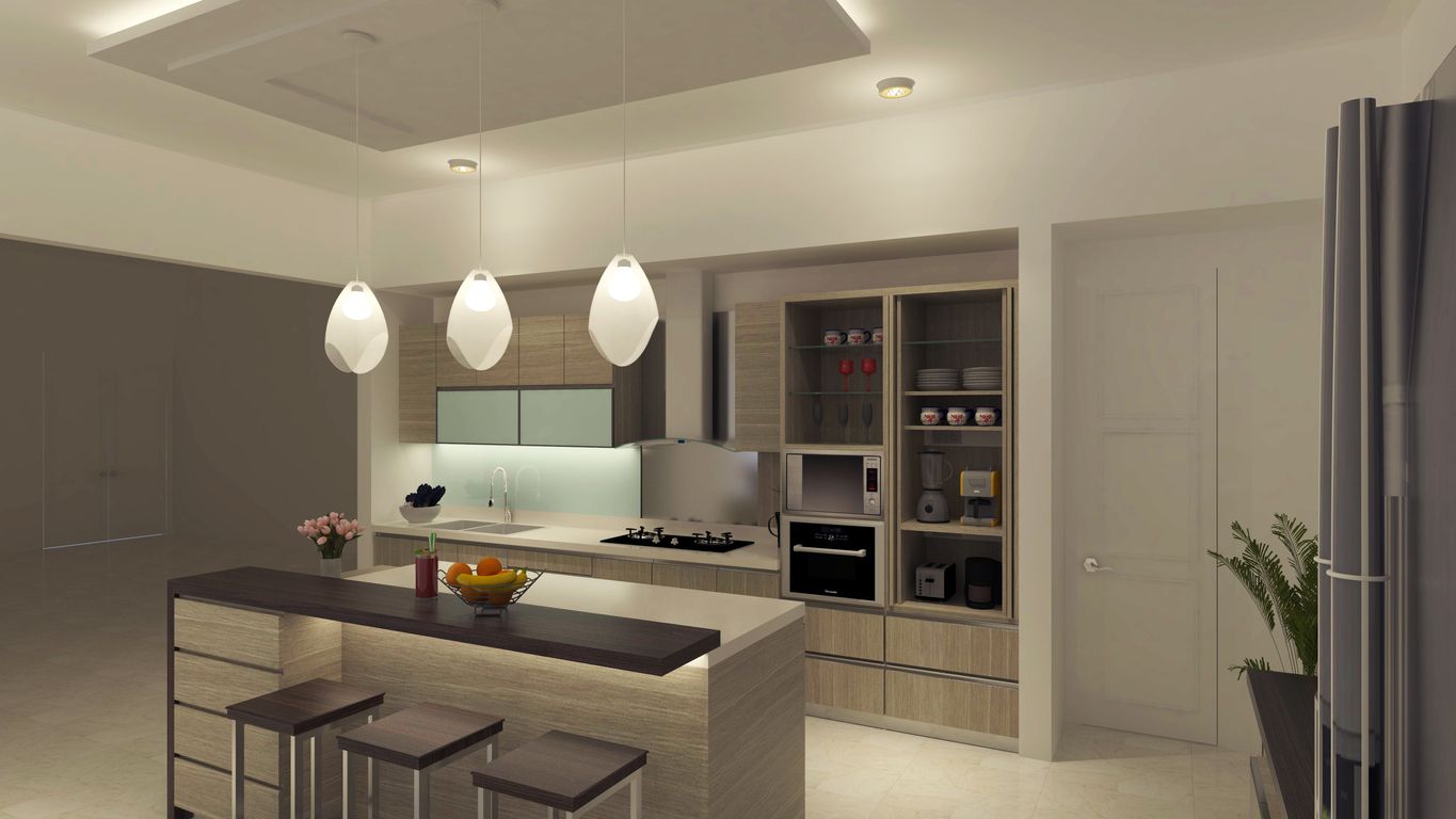 Choose open shelving- Modern Kitchen