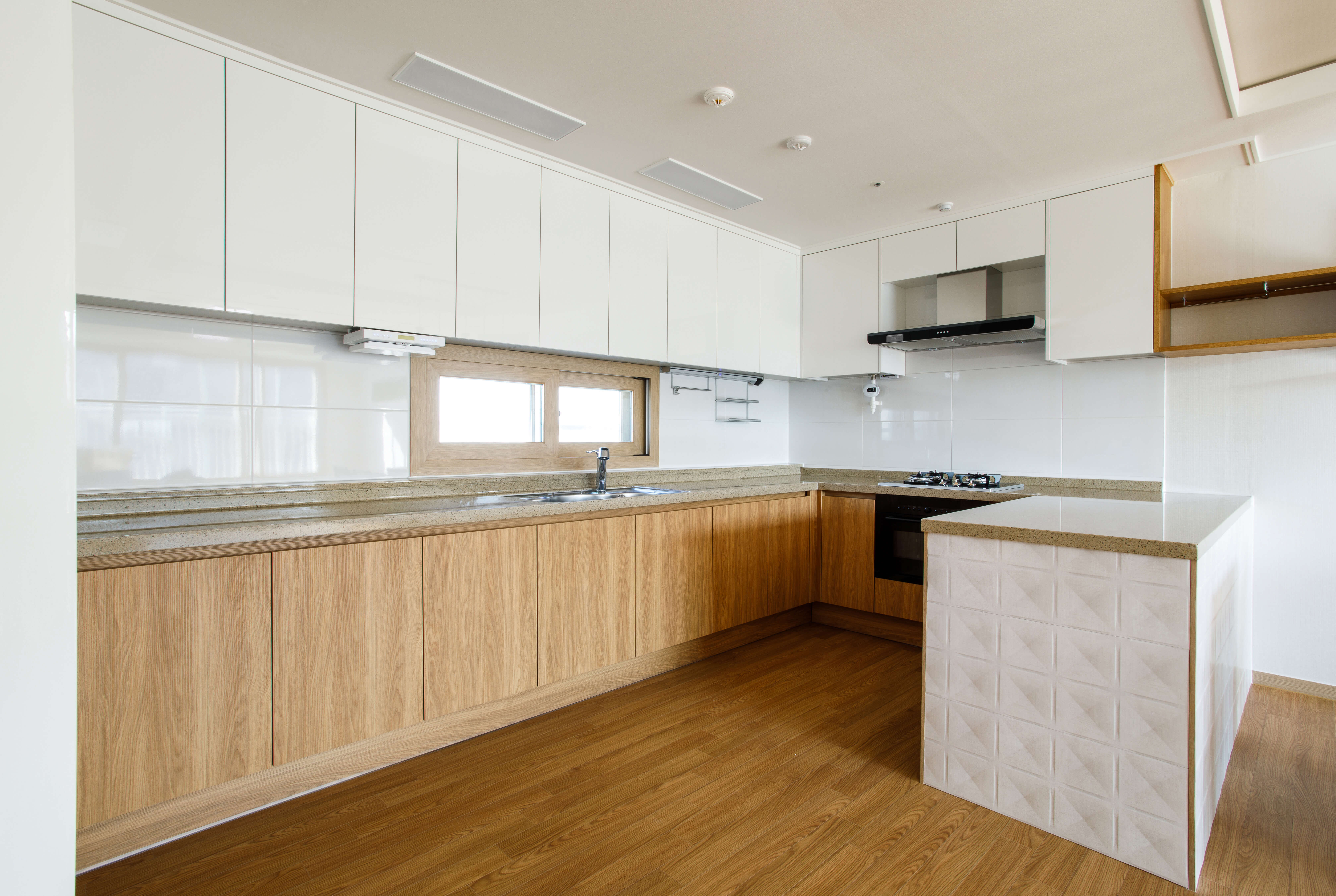 Natural Wood Kitchen Cabinets Mod Cabinetry Modern White and Wood
