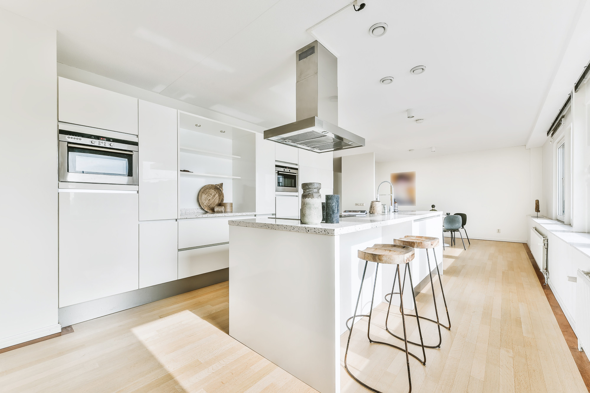 1. Use light colors to make your kitchen appear larger