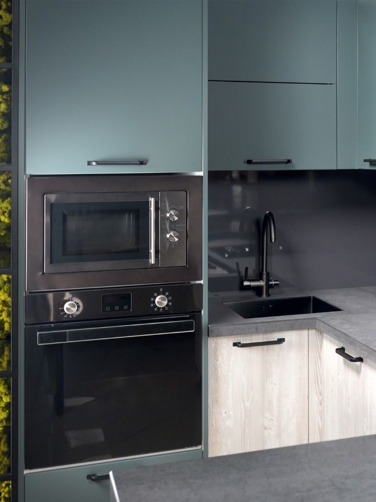  Black Appliances - Appliances For Your Green Kitchen Cabinets